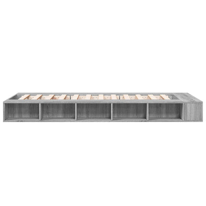 Telaio del letto con storage Sonoma grigio 80 x 200 cm | homemem39