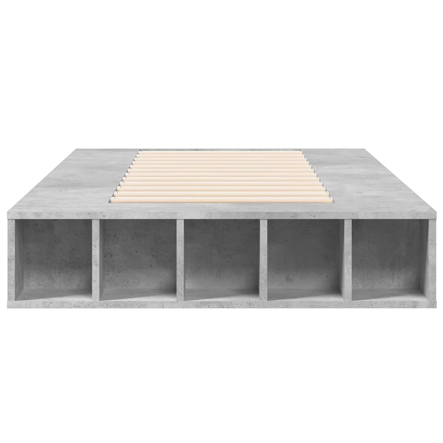 Telaio del letto con storage Grigio Cemento 80 x 200 cm | homemem39