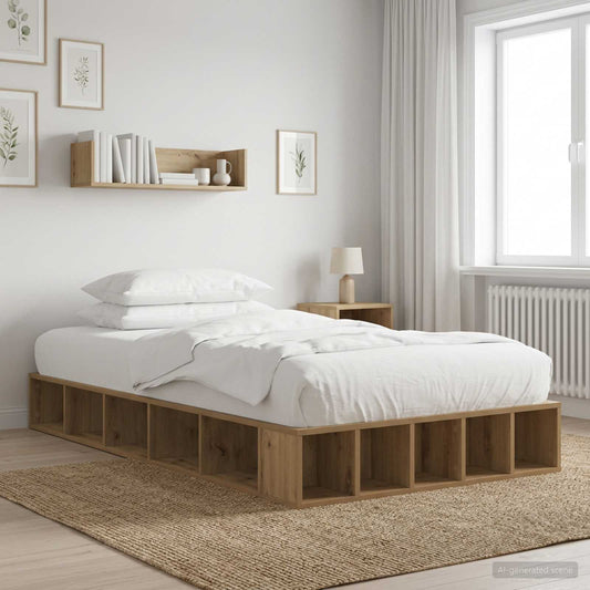 Telaio del letto con storage Rovere Artigianale 80 x 200 cm | homemem39