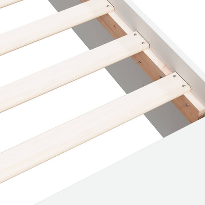 Telaio del letto con storage con lo scaffale Bianco 80 x 200 cm | homemem39