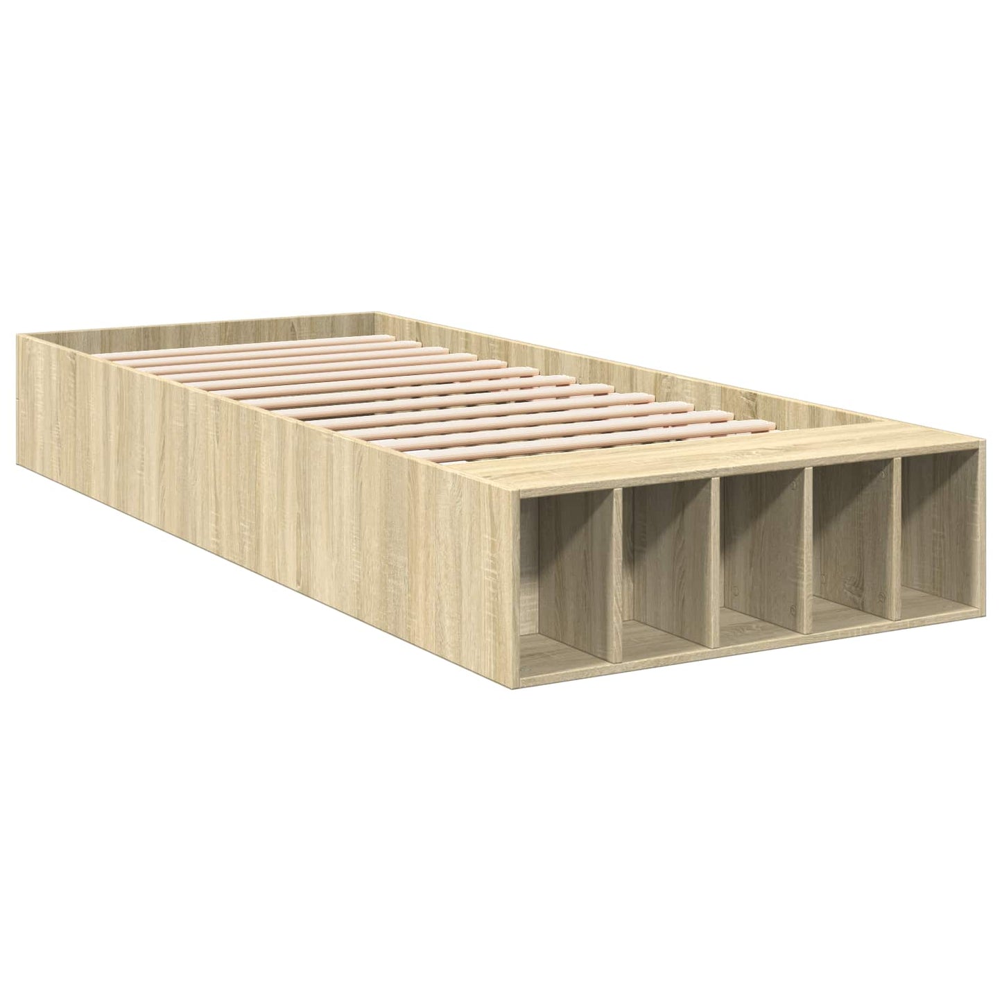 Telaio del letto con storage Rovere Sonoma 80 x 200 cm | homemem39