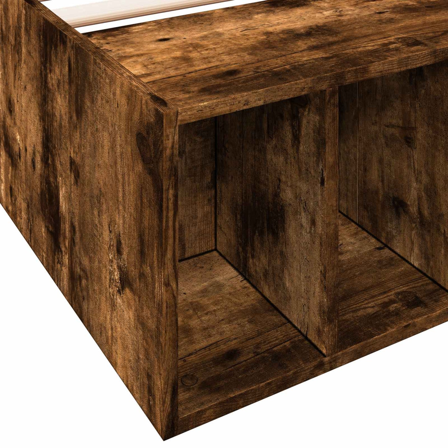 Telaio del letto con storage Rovere Fumo 80 x 200 cm | homemem39