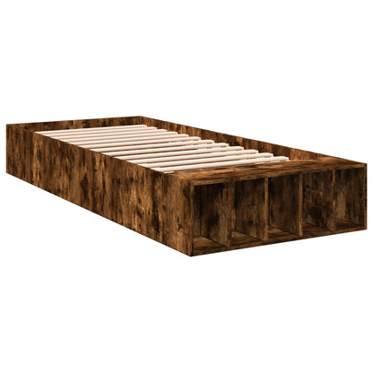 Telaio del letto con storage Rovere Fumo 80 x 200 cm | homemem39