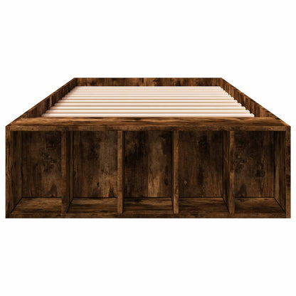 Telaio del letto con storage Rovere Fumo 80 x 200 cm | homemem39