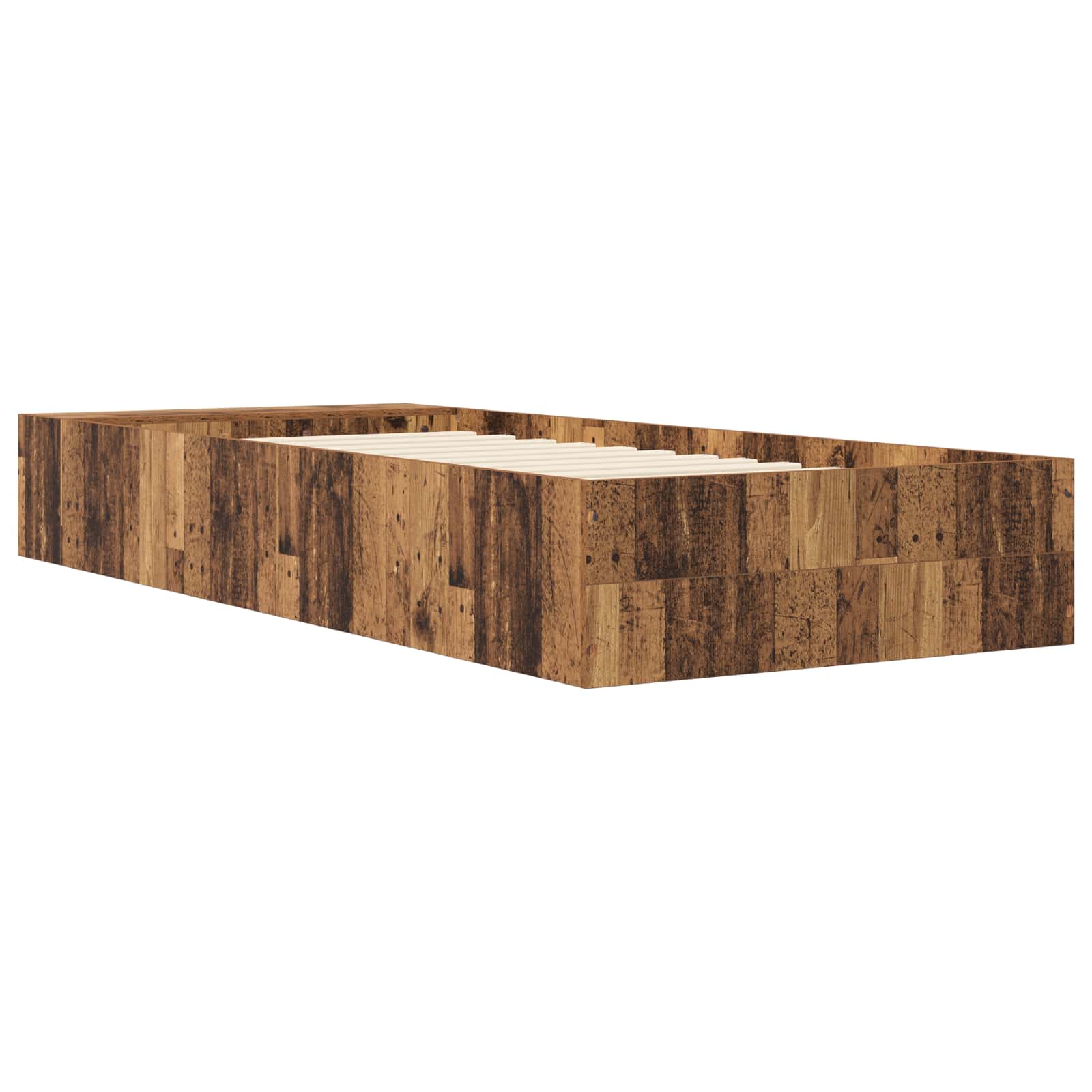 Telaio del letto con storage Legno antico 80 x 200 cm | homemem39