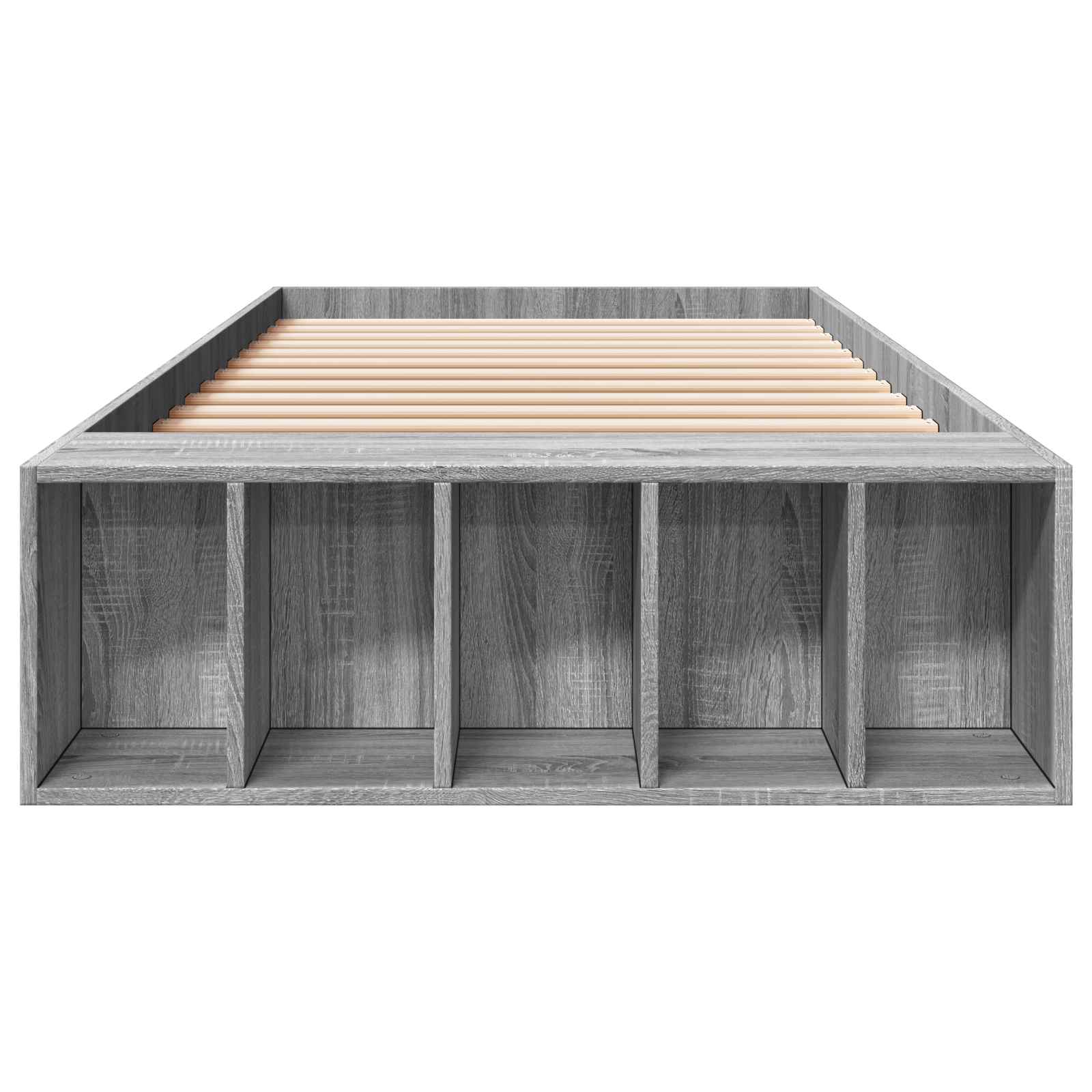 Telaio del letto con storage Sonoma grigio 80 x 200 cm | homemem39