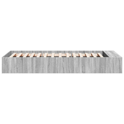 Telaio del letto con storage Sonoma grigio 80 x 200 cm | homemem39