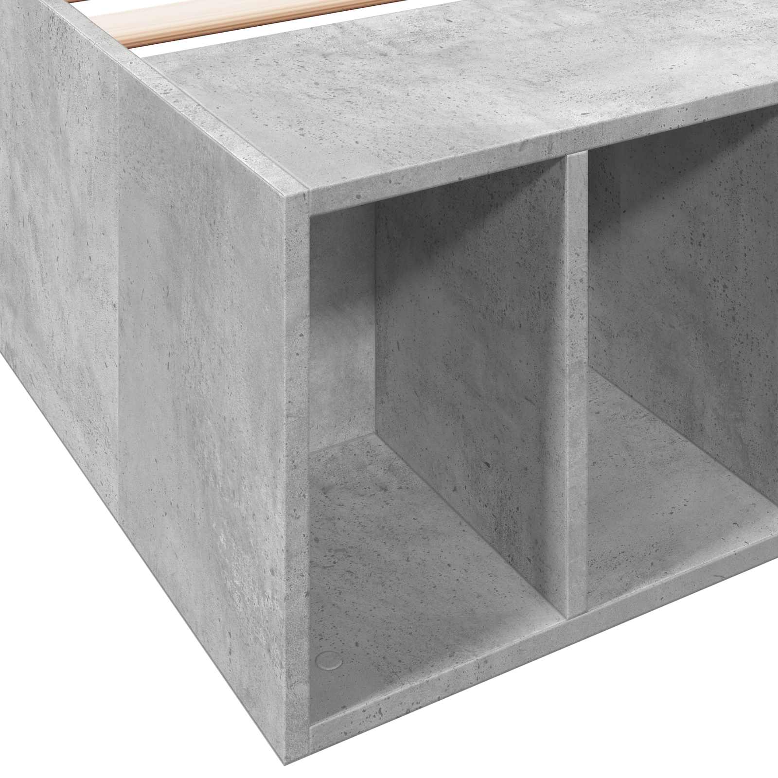 Telaio del letto con storage Grigio Cemento 80 x 200 cm | homemem39