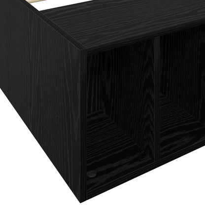 Telaio del letto con storage Rovere Nero 80 x 200 cm | homemem39