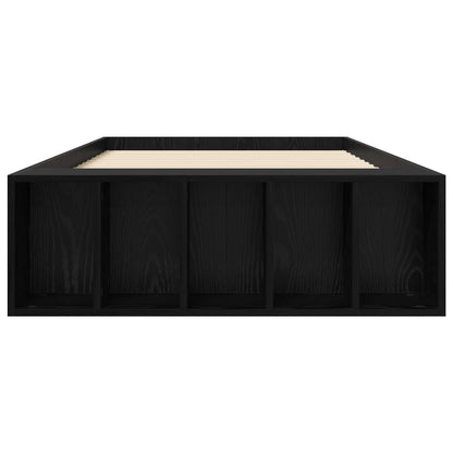 Telaio del letto con storage Rovere Nero 80 x 200 cm | homemem39