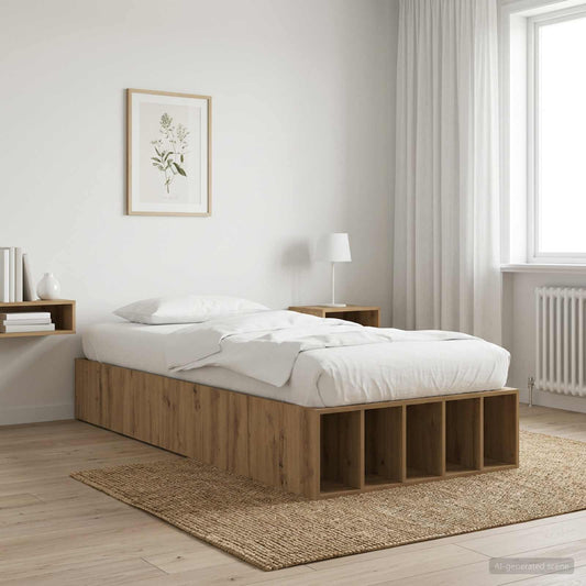 Telaio del letto con storage Rovere Artigianale 80 x 200 cm | homemem39
