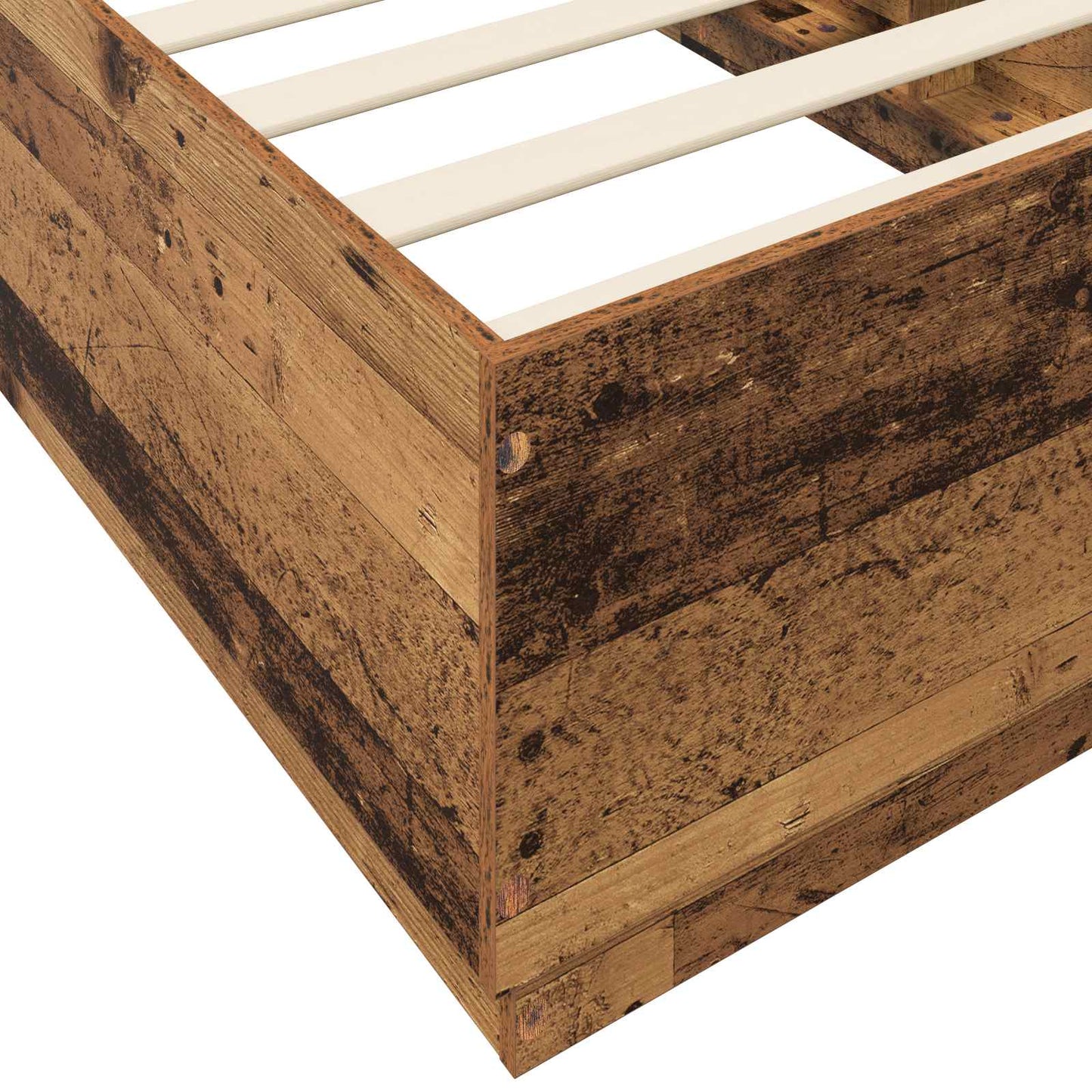 Letto con LED Legno antico 80 x 200 cm Legno ingegnerizzato | homemem39
