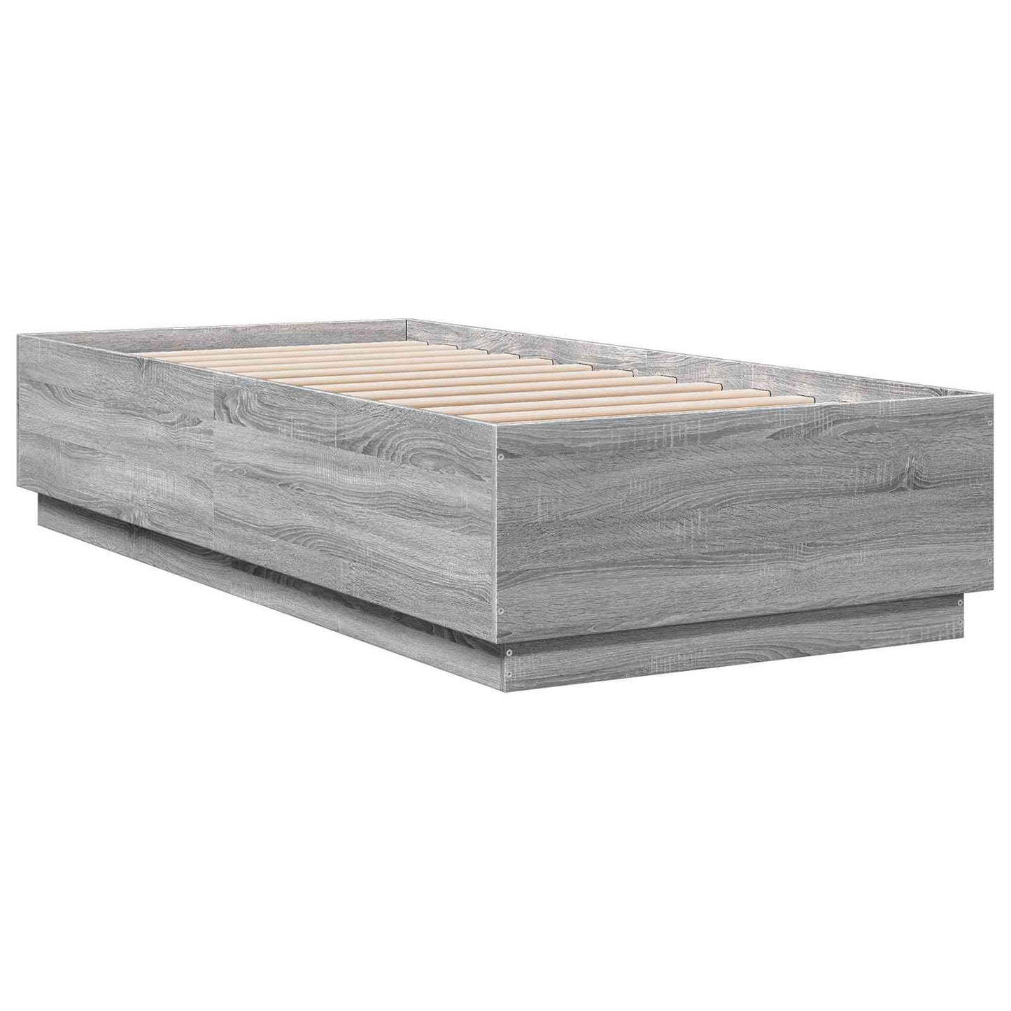 Letto con LED Sonoma grigio 80 x 200 cm Legno ingegnerizzato | homemem39