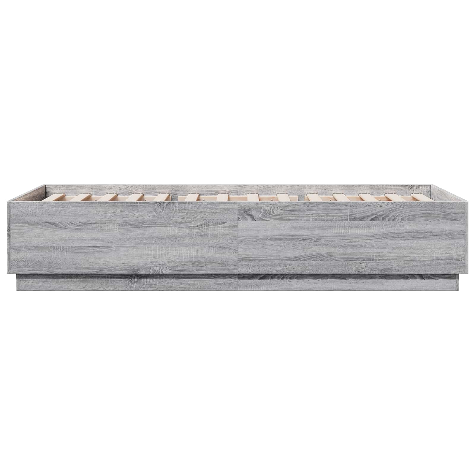 Letto con LED Sonoma grigio 80 x 200 cm Legno ingegnerizzato | homemem39