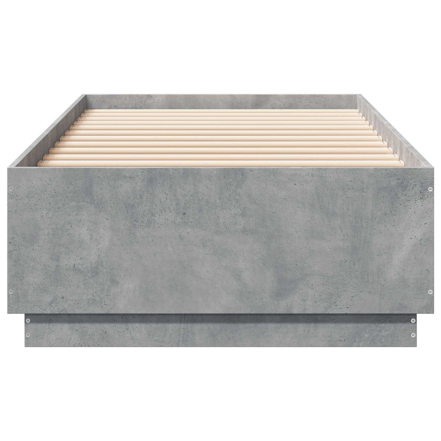 Letto con LED Grigio Cemento 80 x 200 cm Legno ingegnerizzato | homemem39