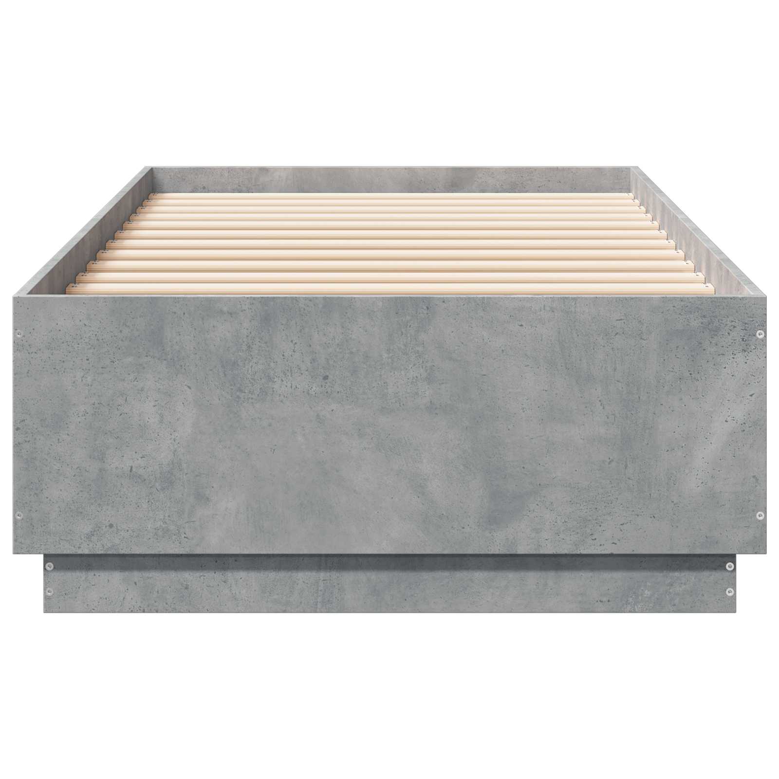 Letto con LED Grigio Cemento 80 x 200 cm Legno ingegnerizzato | homemem39
