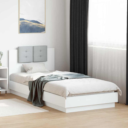 Struttura letto con testata con testiera Bianco 80 x 200 cm