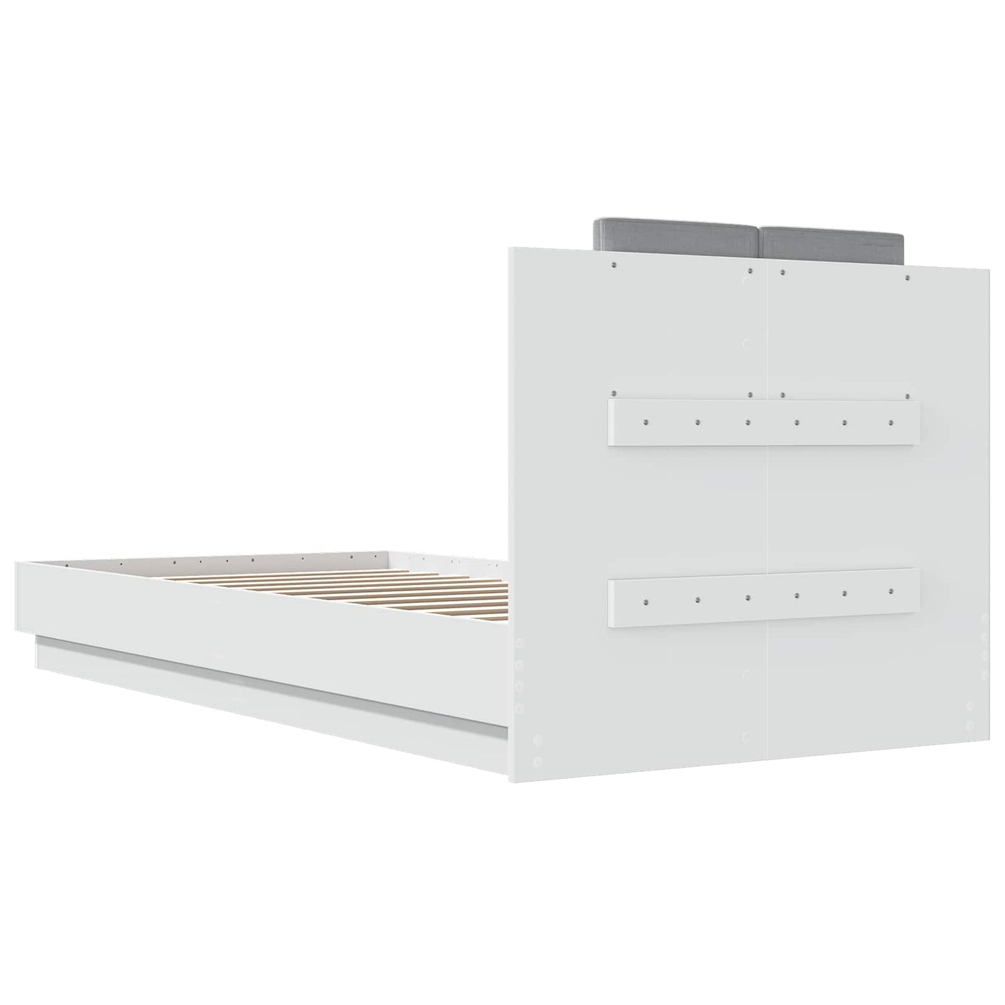Struttura letto con testata con testiera Bianco 80 x 200 cm | homemem39