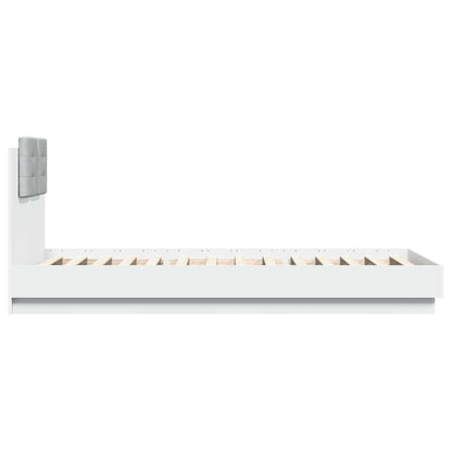 Struttura letto con testata con testiera Bianco 80 x 200 cm | homemem39