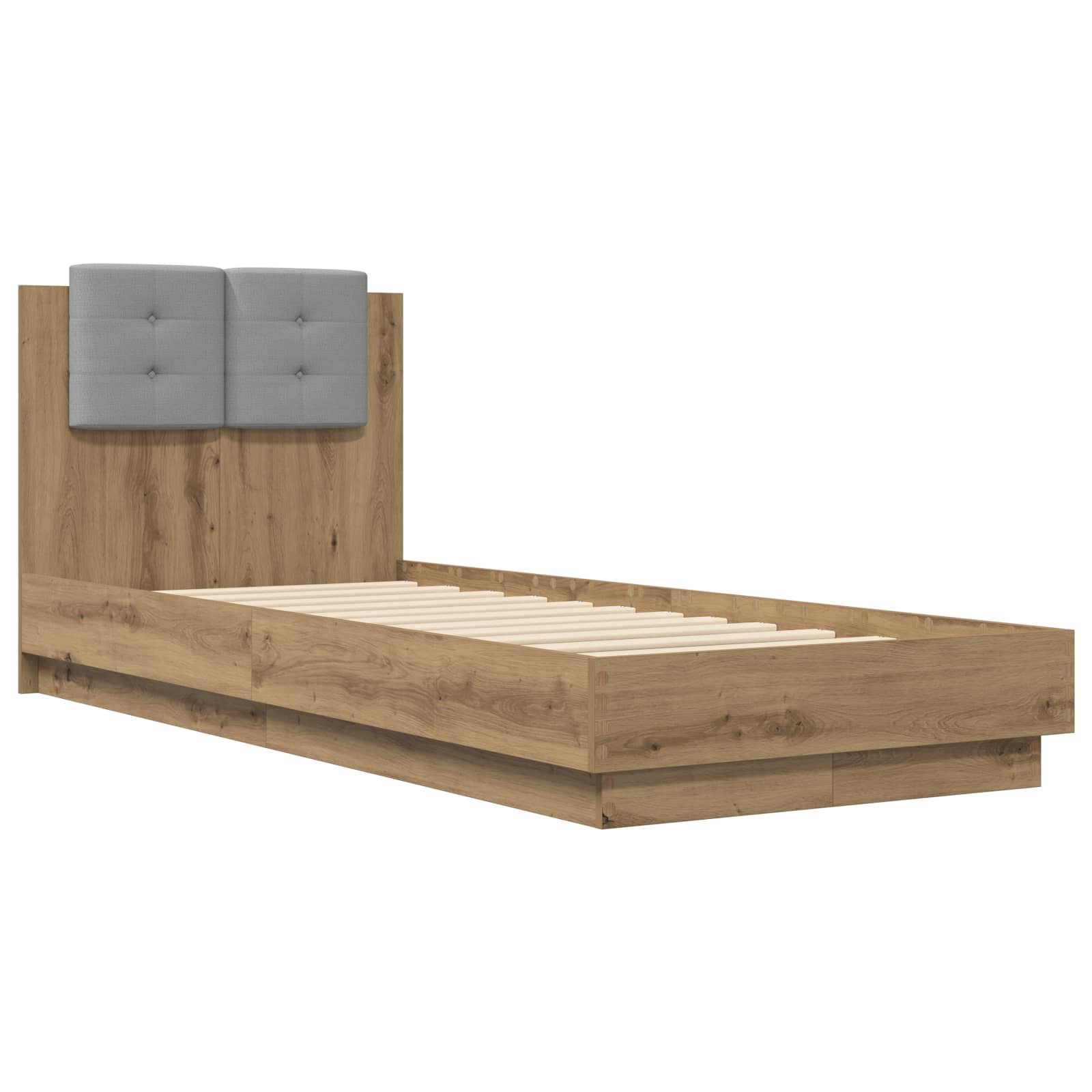 Struttura letto con testata Rovere Artigianale 80 x 200 cm | homemem39