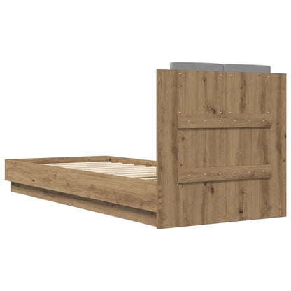 Struttura letto con testata Rovere Artigianale 80 x 200 cm | homemem39