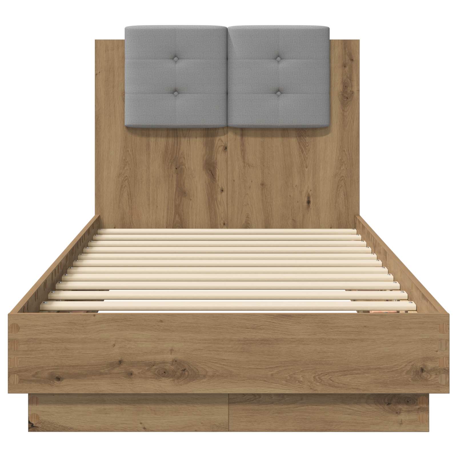 Struttura letto con testata Rovere Artigianale 80 x 200 cm | homemem39