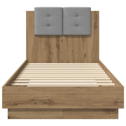 Struttura letto con testata Rovere Artigianale 80 x 200 cm | homemem39
