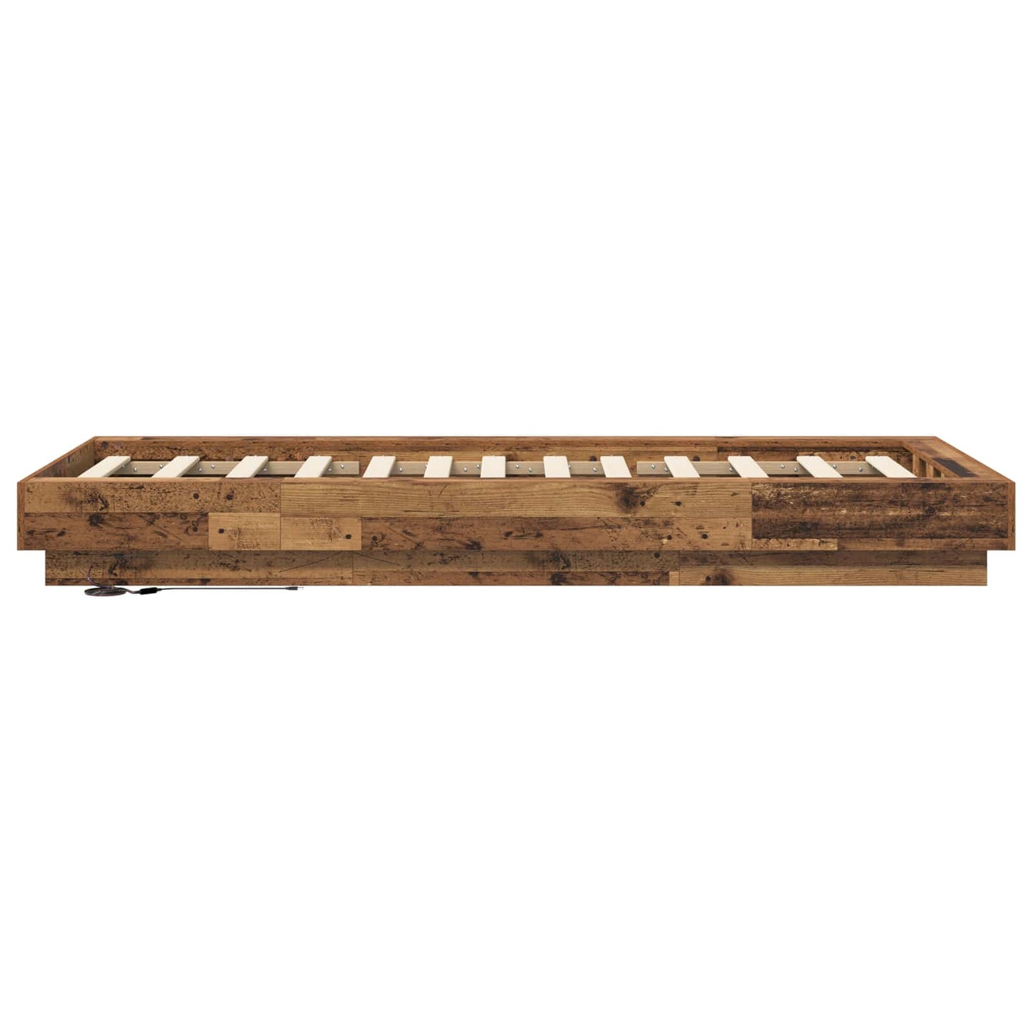 Letto con LED Legno antico 80 x 200 cm Legno ingegnerizzato | homemem39