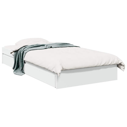 Telaio del letto con storage con cassetto Bianco 80 x 200 cm | homemem39