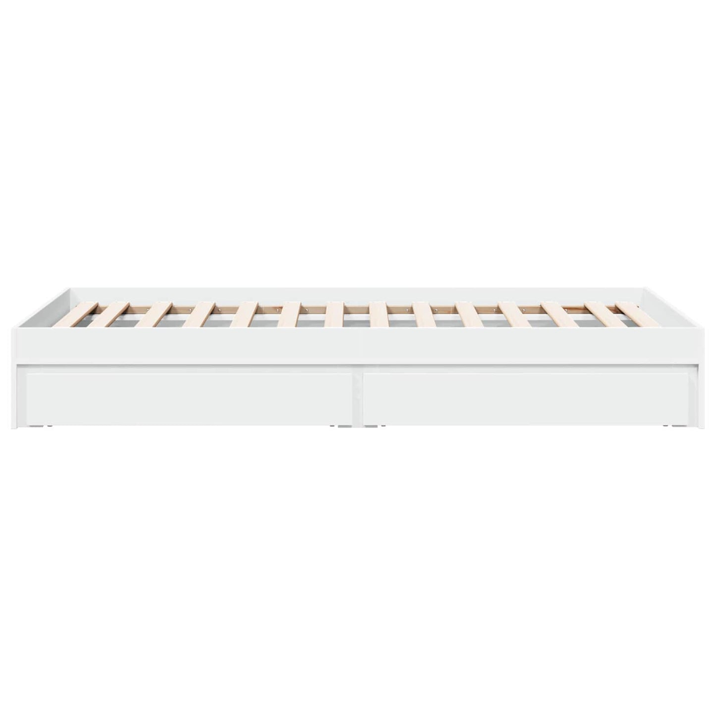 Telaio del letto con storage con cassetto Bianco 80 x 200 cm | homemem39
