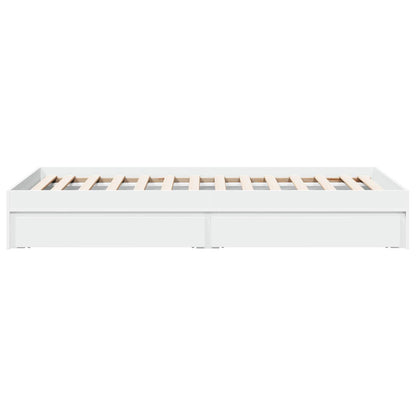 Telaio del letto con storage con cassetto Bianco 80 x 200 cm | homemem39