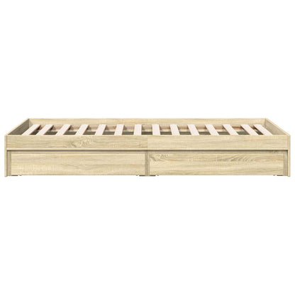 Telaio del letto con storage Rovere Sonoma 80 x 200 cm | homemem39