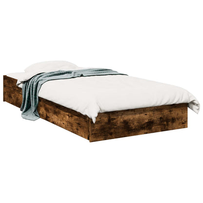 Telaio del letto con storage Rovere Fumo 80 x 200 cm | homemem39