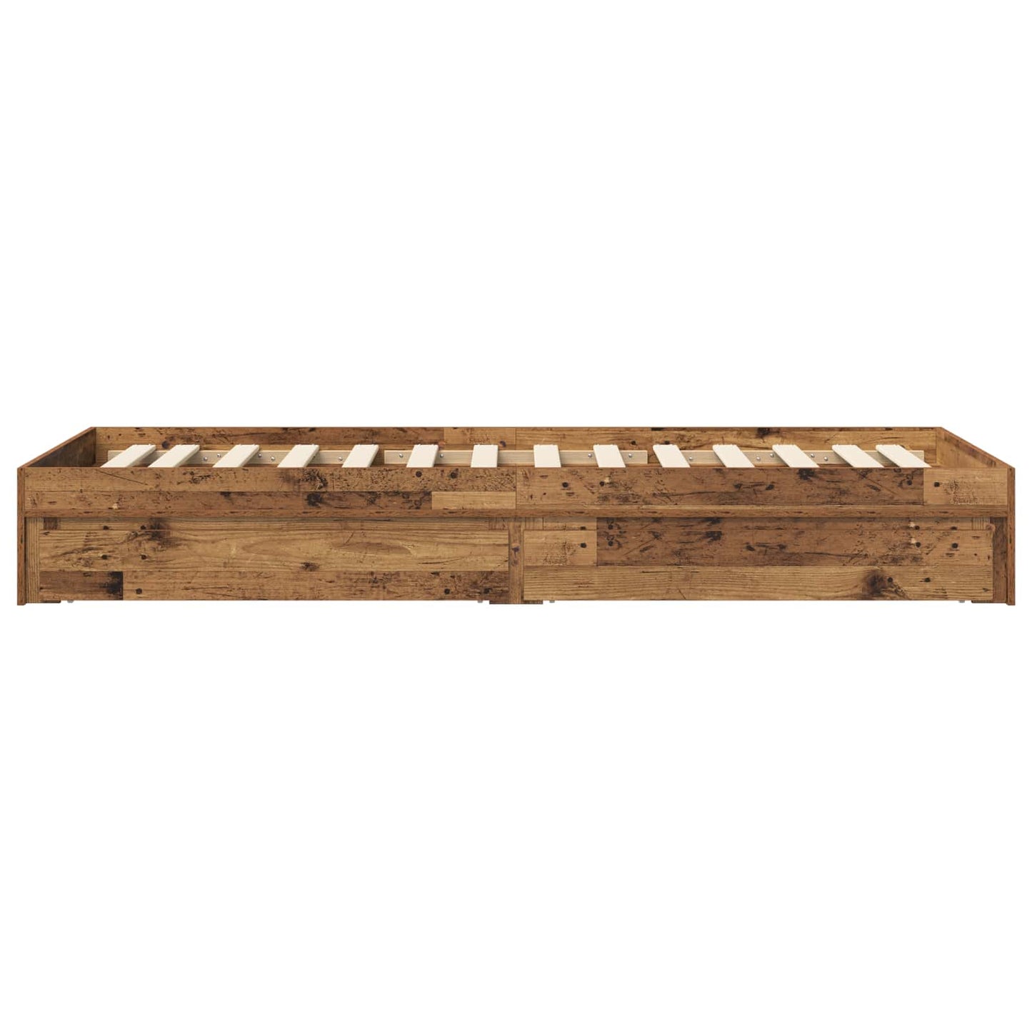 Telaio del letto con storage Legno antico 80 x 200 cm | homemem39