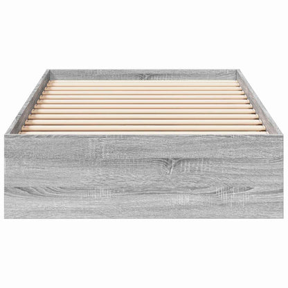 Telaio del letto con storage Sonoma grigio 80 x 200 cm | homemem39