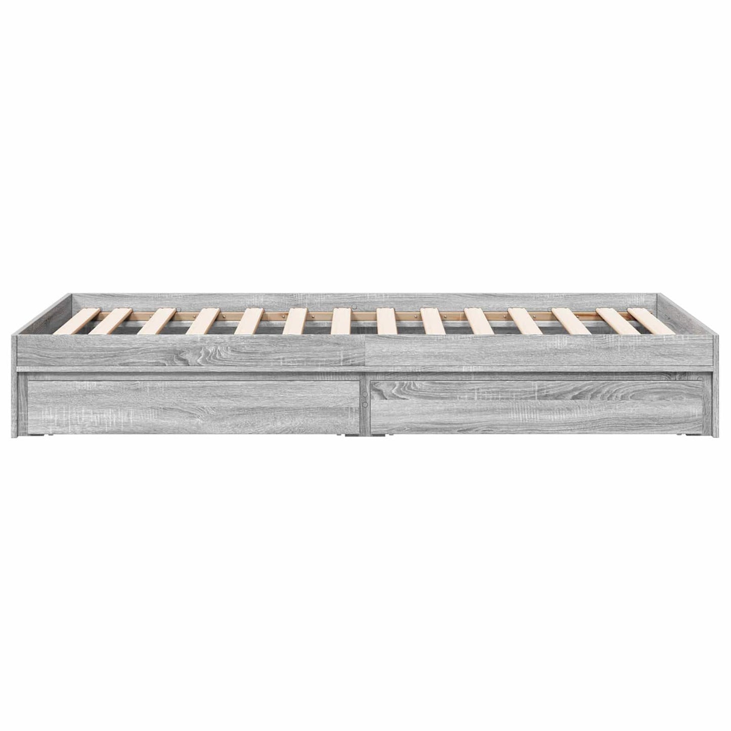Telaio del letto con storage Sonoma grigio 80 x 200 cm | homemem39