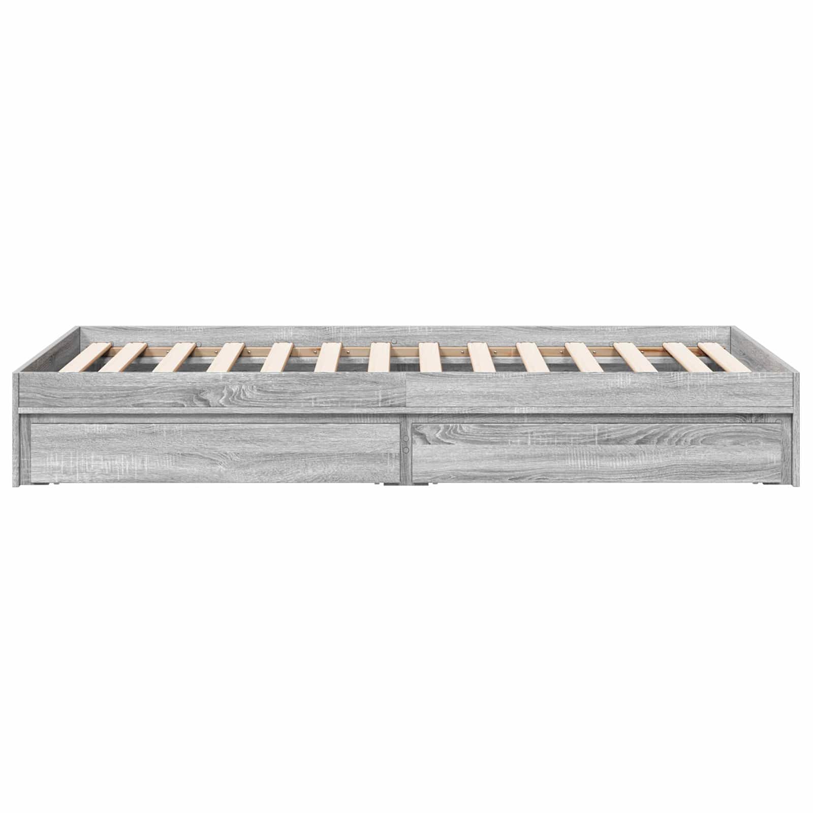 Telaio del letto con storage Sonoma grigio 80 x 200 cm | homemem39
