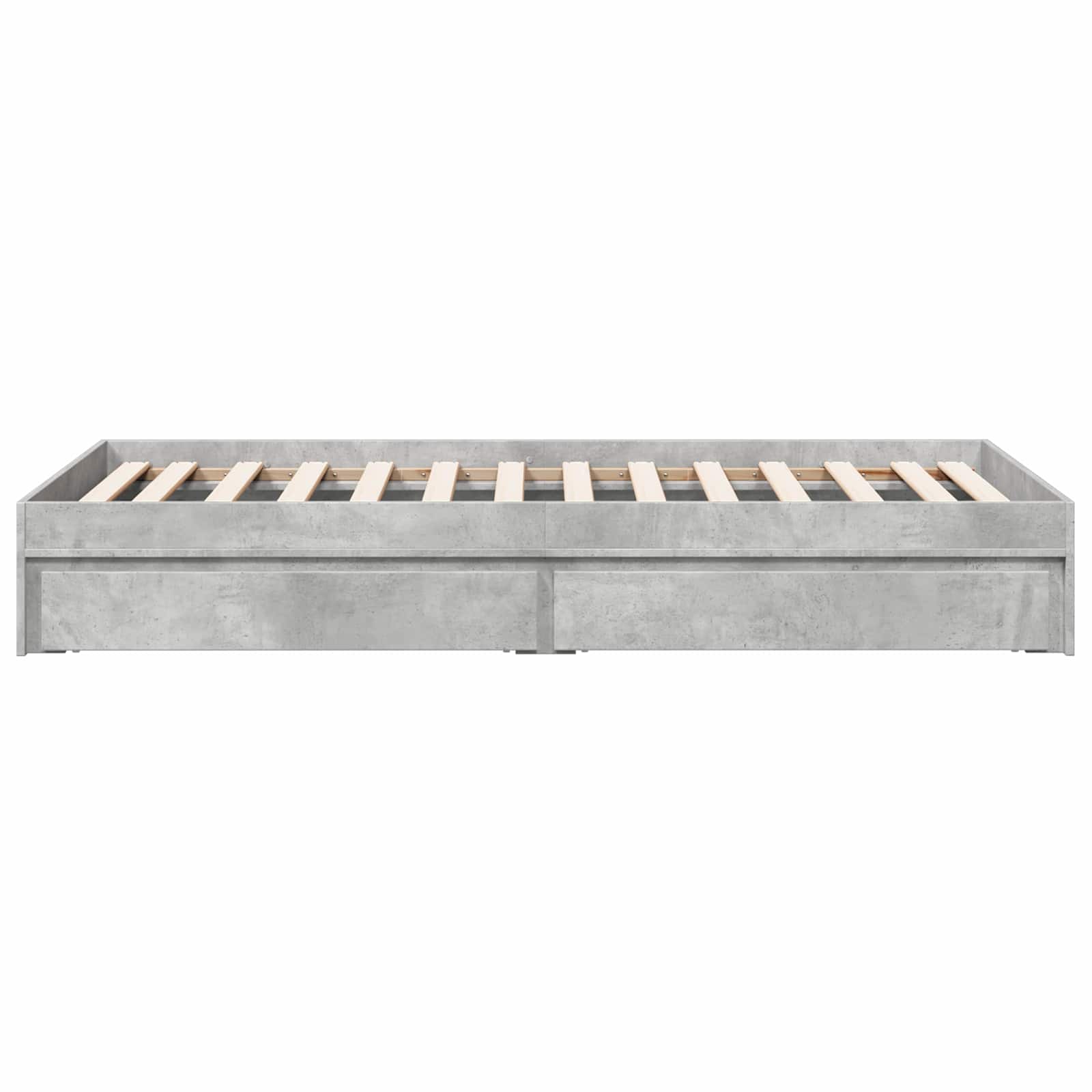 Telaio del letto con storage Grigio Cemento 80 x 200 cm | homemem39