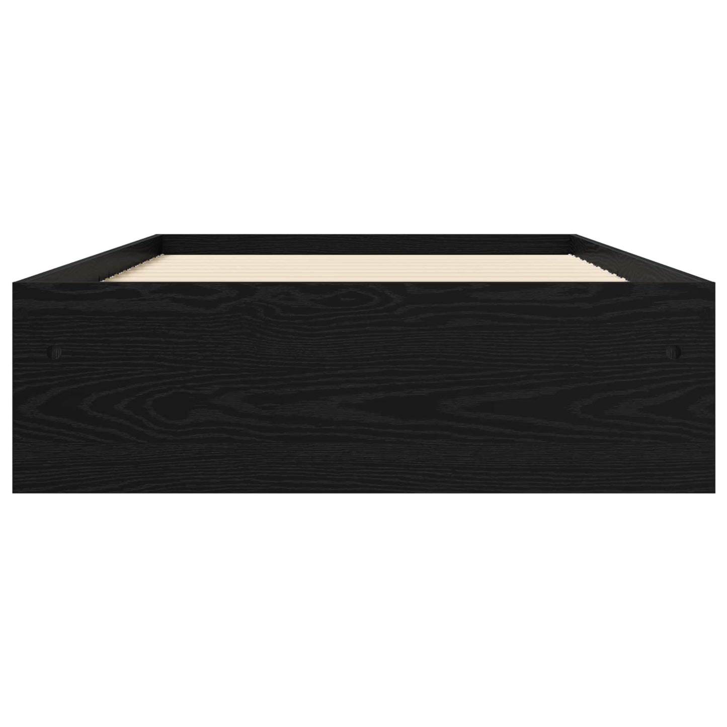 Telaio del letto con storage Rovere Nero 80 x 200 cm | homemem39