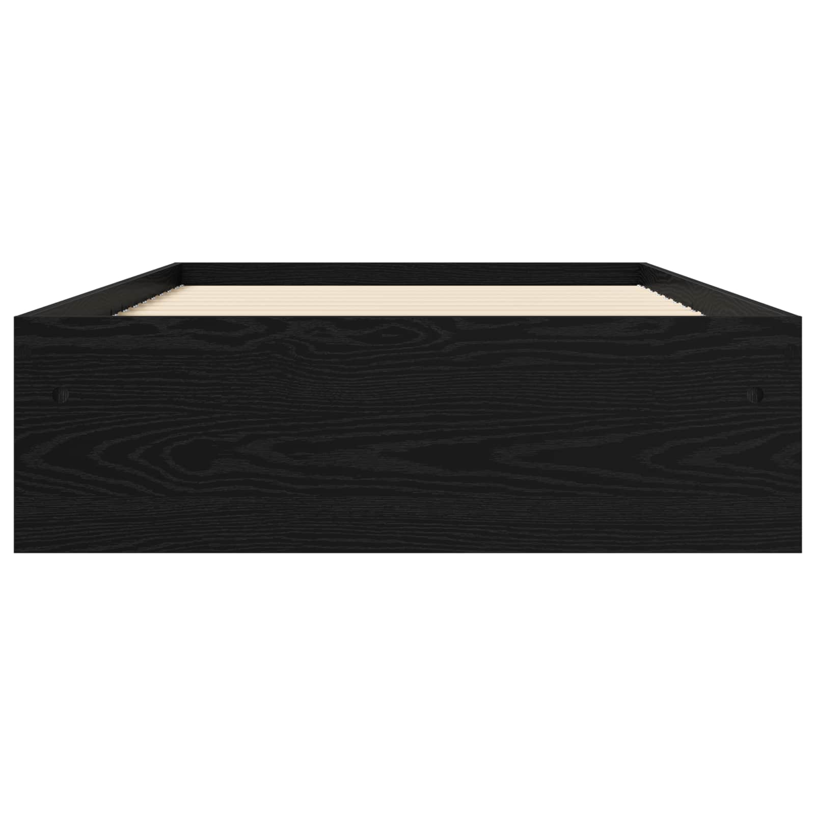 Telaio del letto con storage Rovere Nero 80 x 200 cm | homemem39