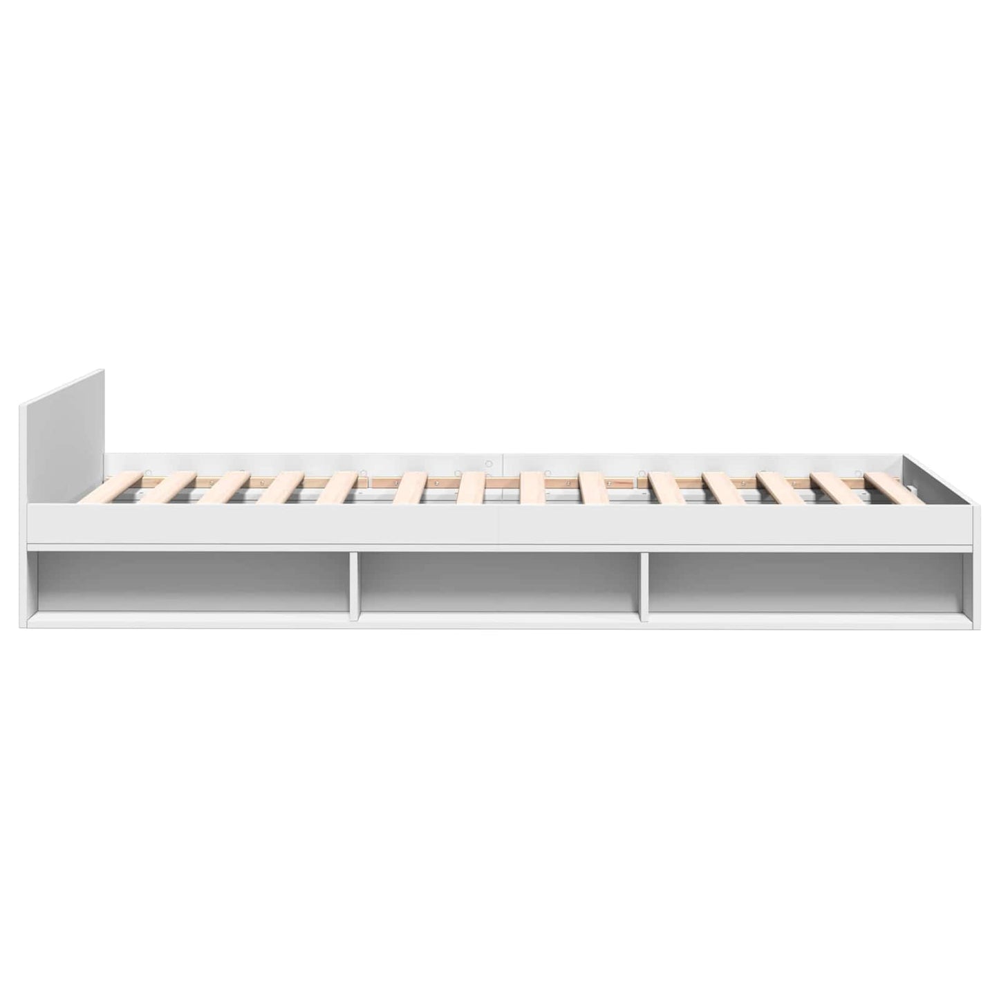 Telaio del letto con storage con cassetto Bianco 80 x 200 cm | homemem39
