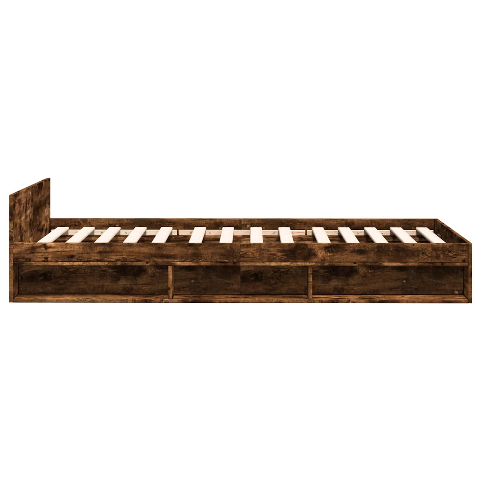 Telaio del letto con storage Rovere Fumo 80 x 200 cm | homemem39