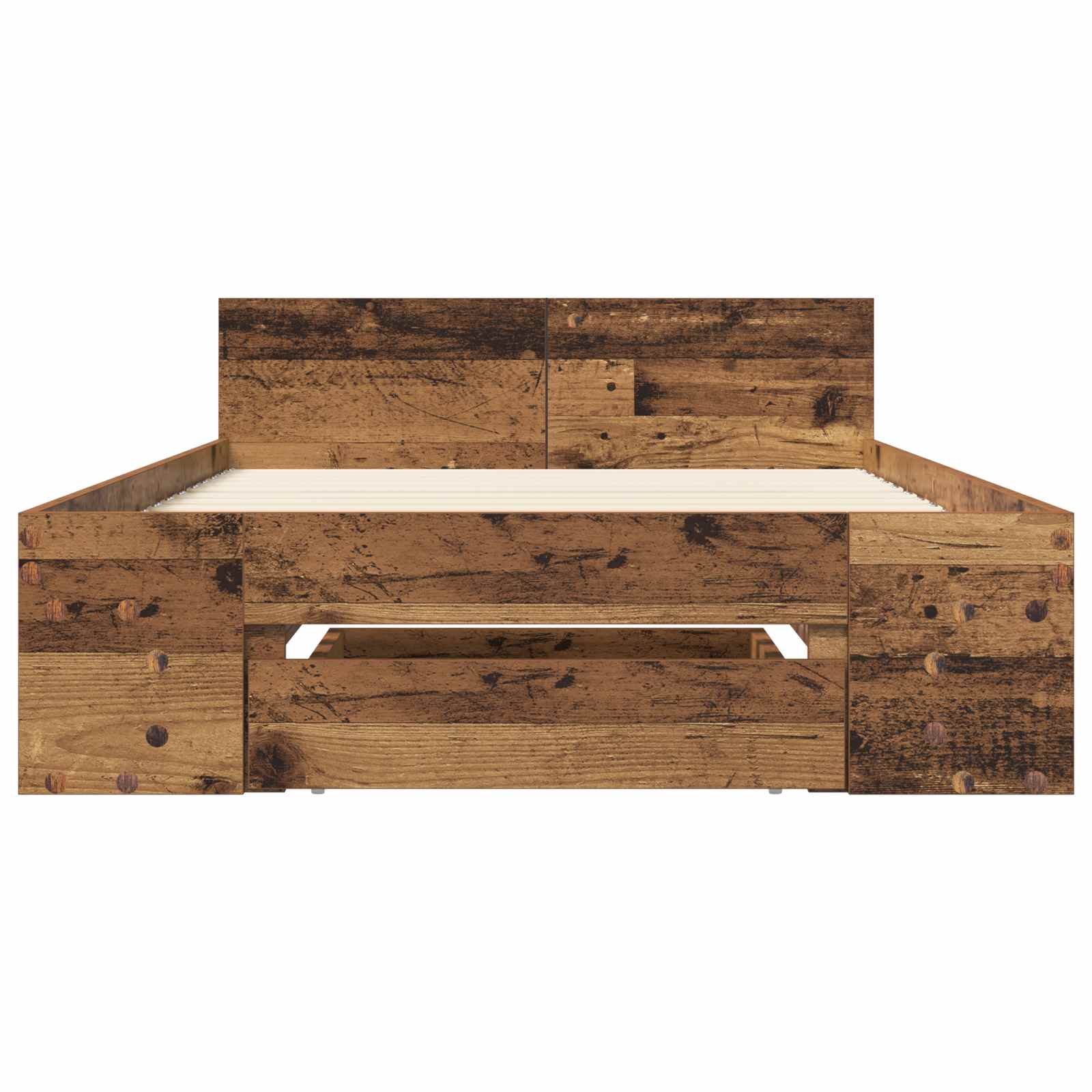 Telaio del letto con storage Legno antico 80 x 200 cm | homemem39