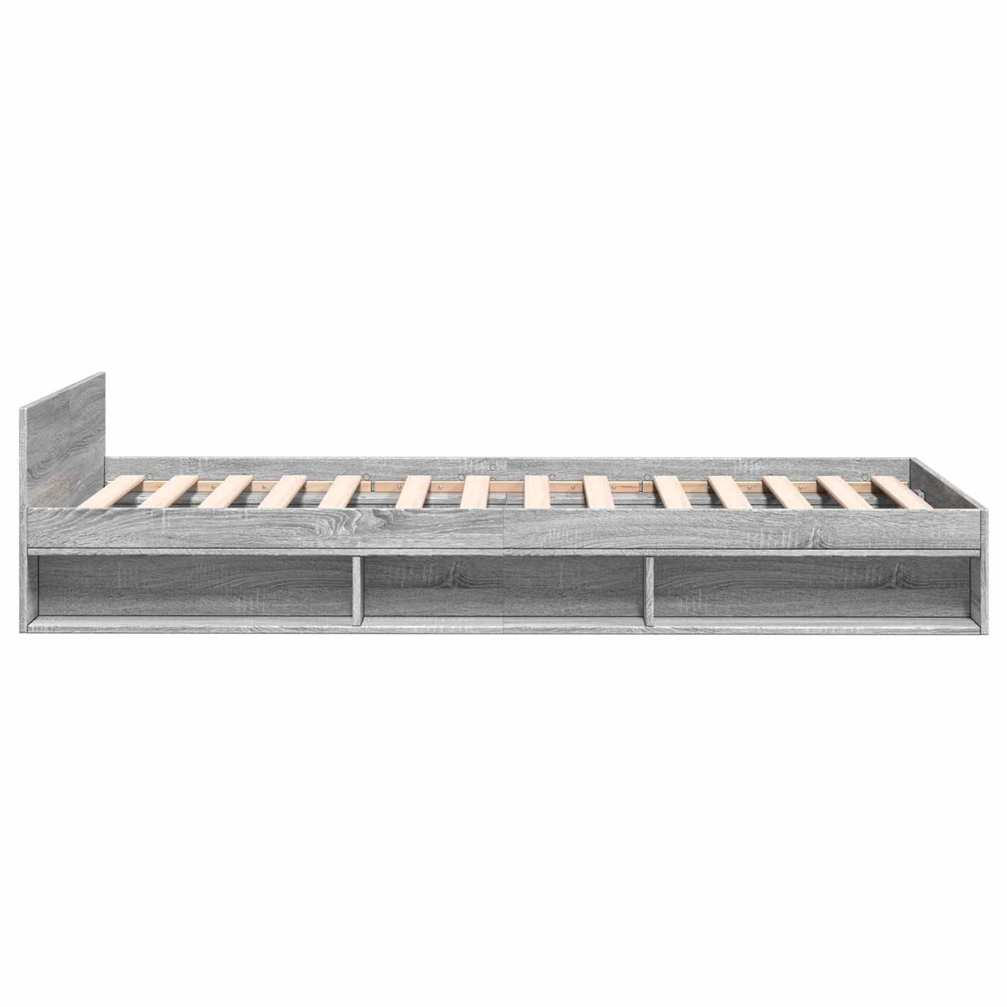 Telaio del letto con storage Sonoma grigio 80 x 200 cm | homemem39