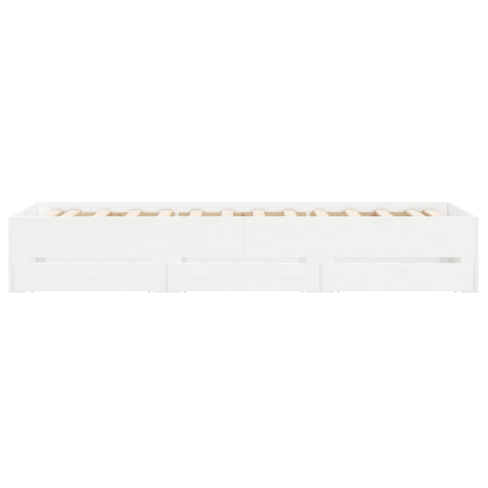 Telaio del letto con storage con cassetto Bianco 80 x 200 cm | homemem39