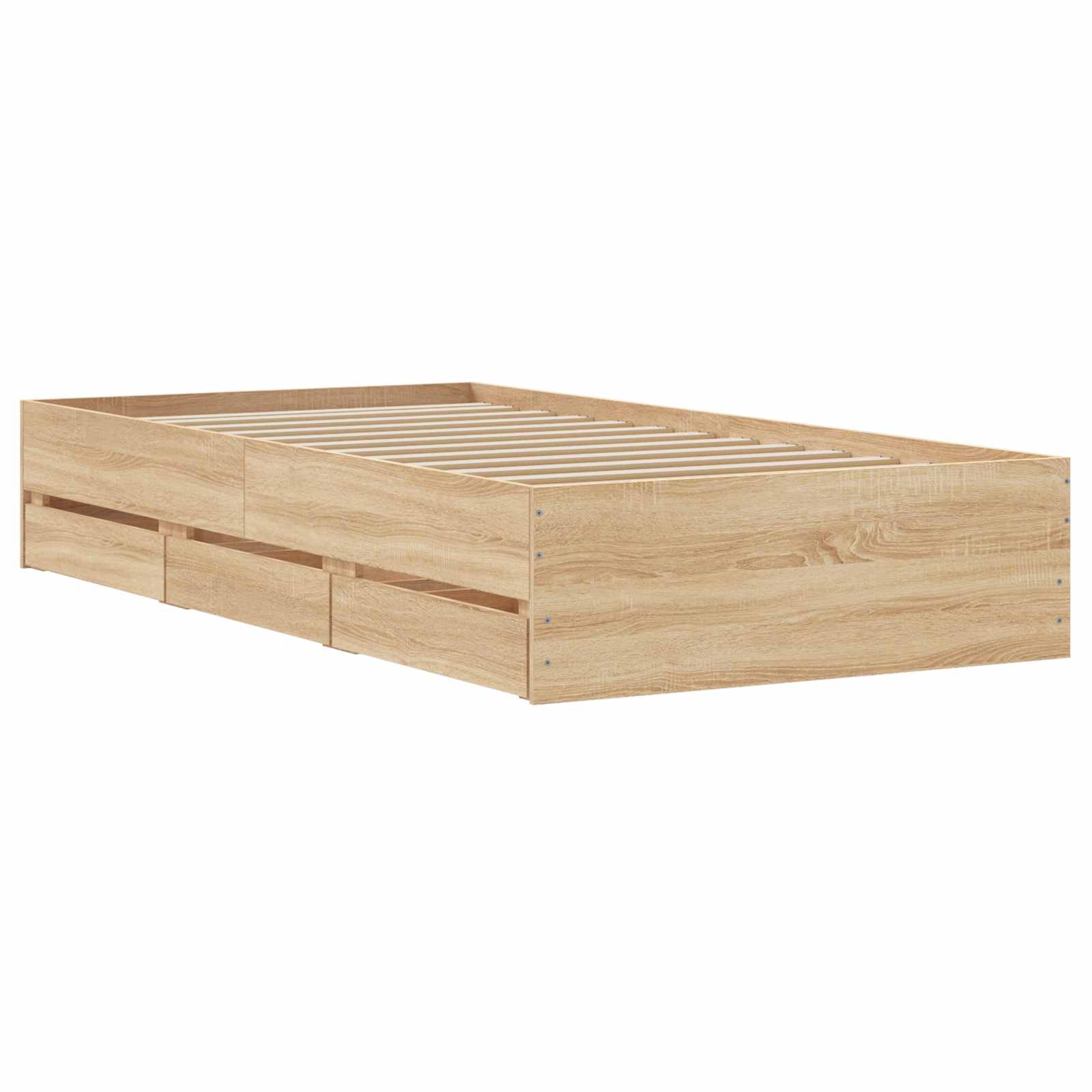 Telaio del letto con storage Rovere Sonoma 80 x 200 cm | homemem39