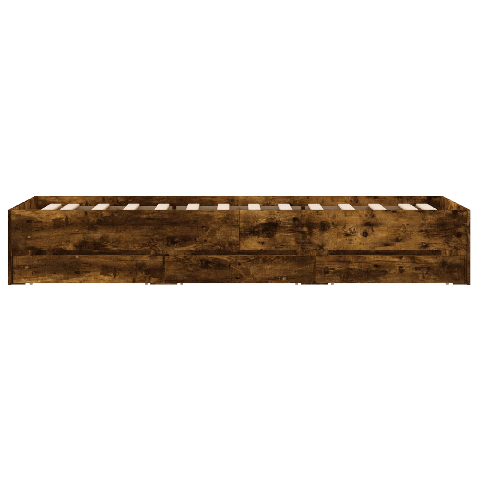 Telaio del letto con storage Rovere Fumo 80 x 200 cm | homemem39