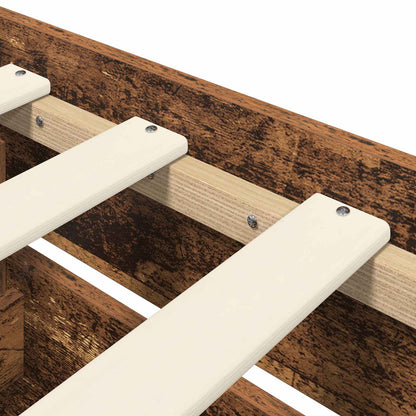 Telaio del letto con storage Legno antico 80 x 200 cm | homemem39