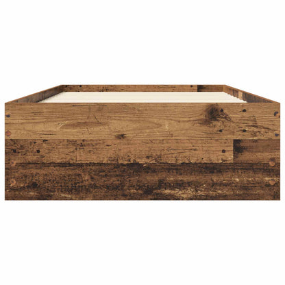 Telaio del letto con storage Legno antico 80 x 200 cm | homemem39