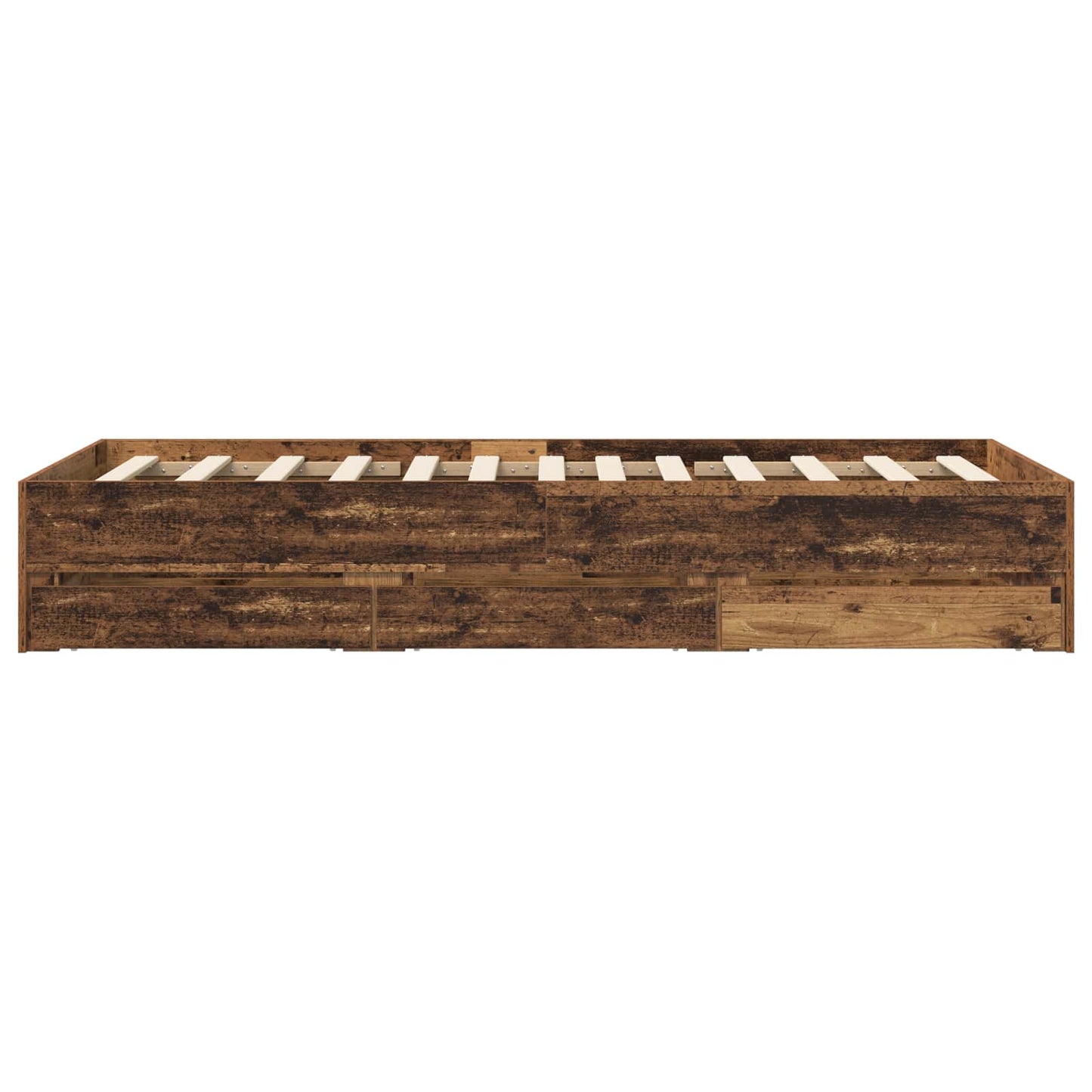 Telaio del letto con storage Legno antico 80 x 200 cm | homemem39